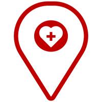Healthcare icon pin