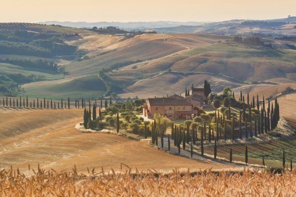 Farming fields in Italy