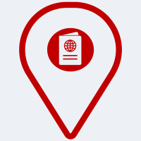 Passport icon pin