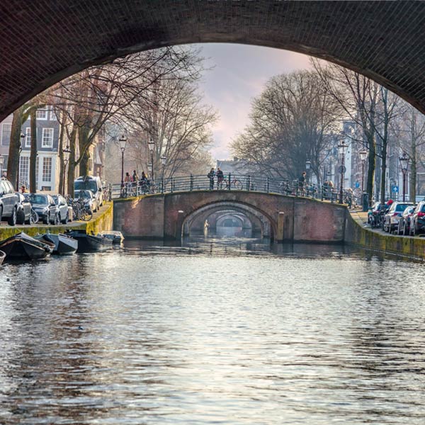 Bridge over a canal in Amsterdam