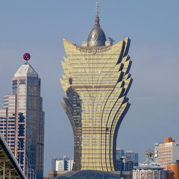Casino Lisboa building in Macau