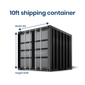 10ft shipping container