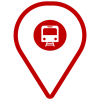 Commuting icon pin