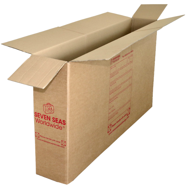 Cardboard bike shipping box
