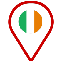 Ireland flag pinpoint icon