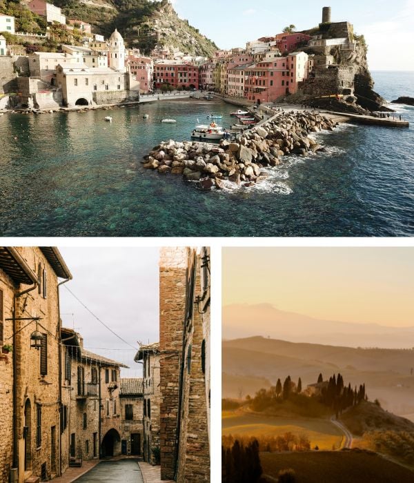 Collage of Italian images