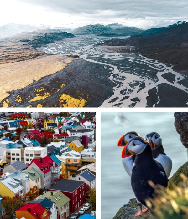 Collage of Iceland images