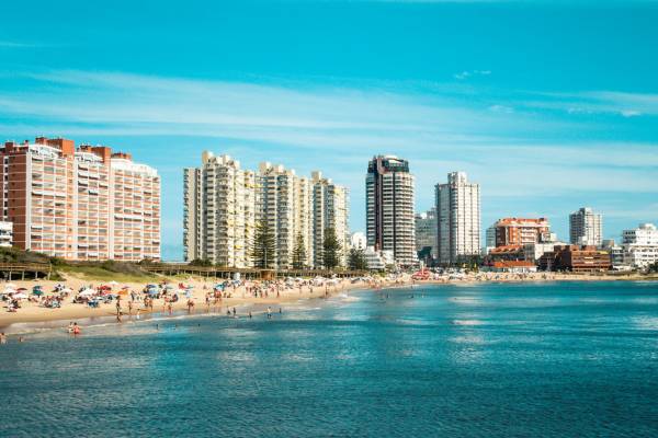 Punta del Este sea front in Uruguay