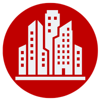 High-rise apartments icon