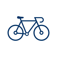 Bicycle line icon