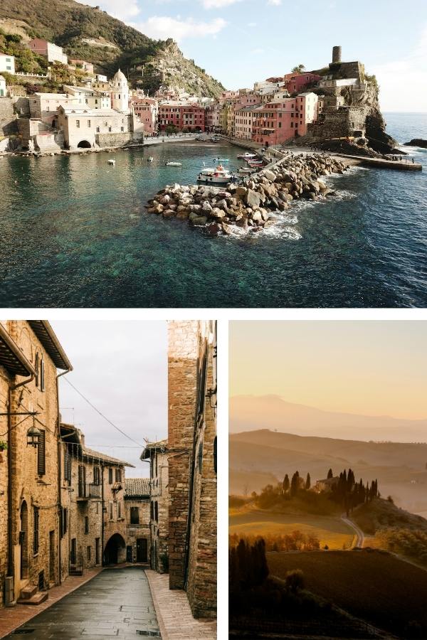 Collage of Italian images