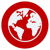 World icon pin