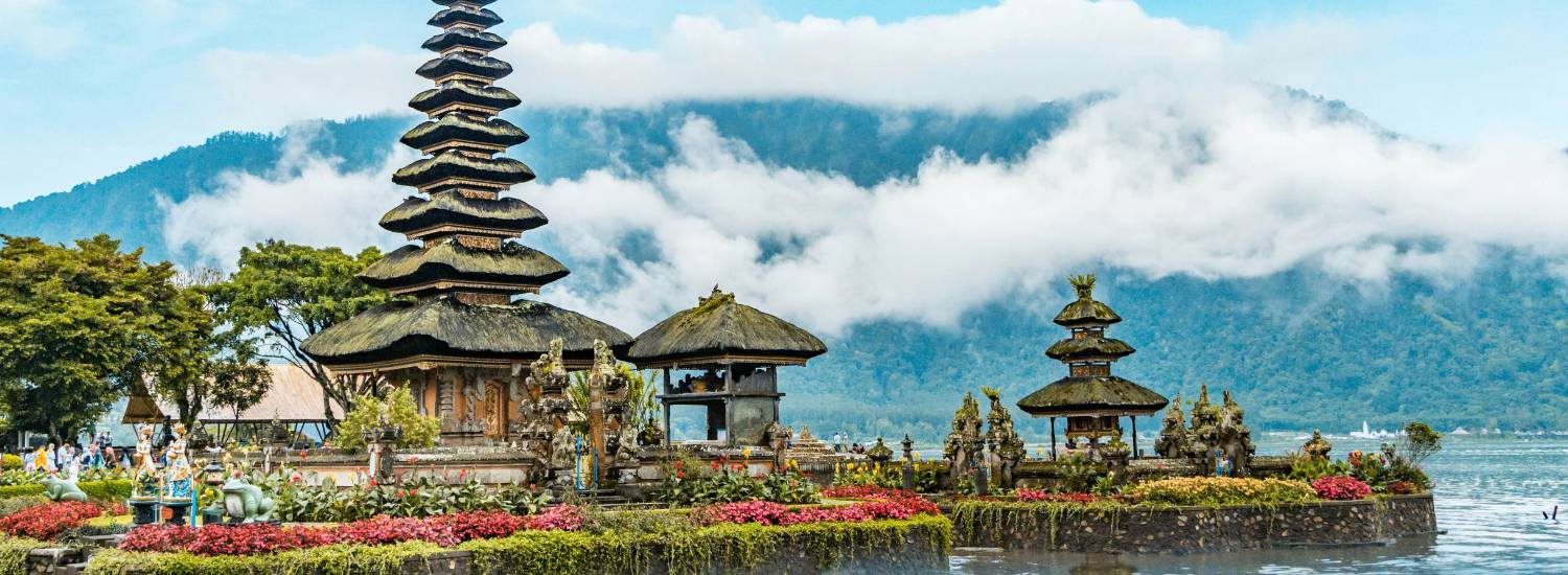 Ulun Danu Beratan Temple in Bali Indonesia
