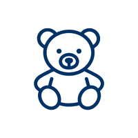 Teddy bear line icon