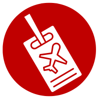 Luggage tag icon