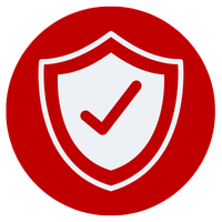 Shield with tick icon