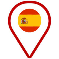 Spain flag icon pin