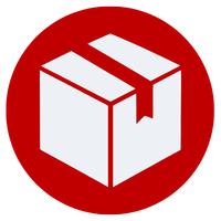 Closed cardboard box icon