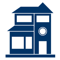 5 bedroom house icon