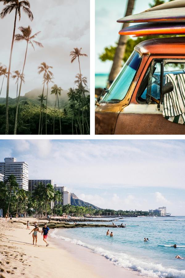 Collage of Hawaiian islands