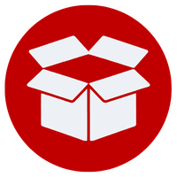 Open cardboard box icon